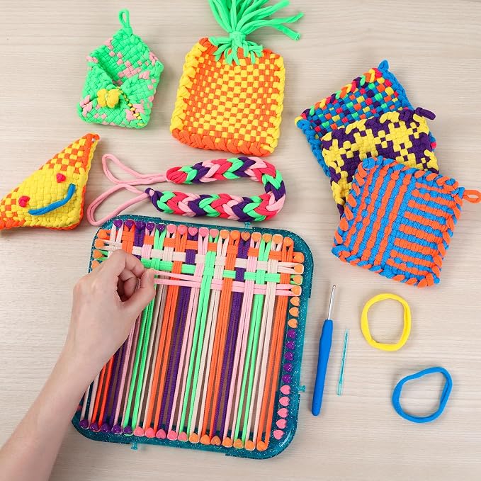 IQKidz Weaving Loom Kit Toys, DIY Arts and Crafts - Image 4