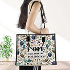 JNIAP Rock Collector Tote Bag Rock Lover Gift Geologist Gift F Off I'm Looking - Image 6