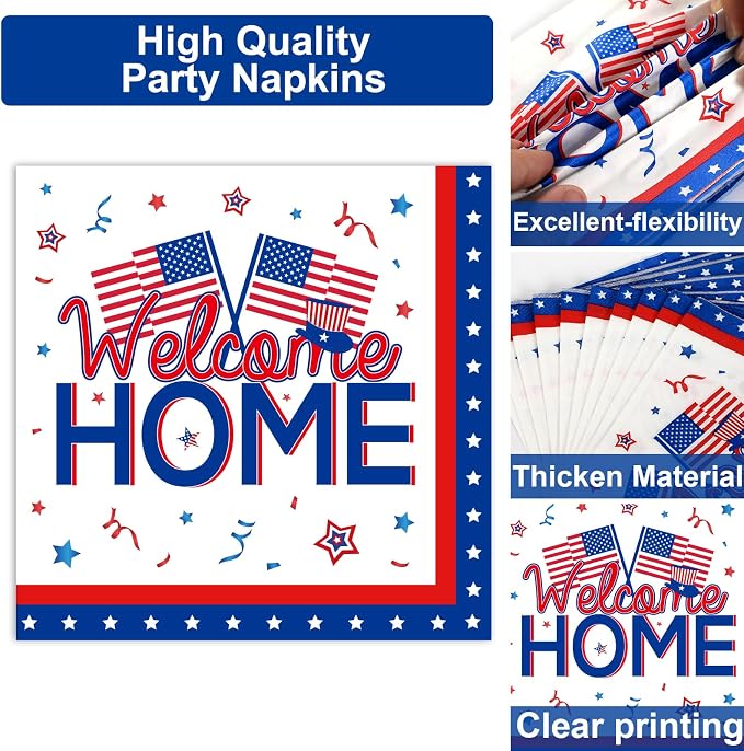 100Pcs Military Welcome Home Decorations Patriotic Army Soldier Homecoming - Image 3