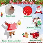 60pcs Christmas Theme Cutouts Xmas Holiday Bulletin Board Decorations Xmas - Image 3