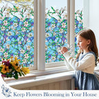 Coavas Static Cling Privacy Window Film, 96% UV & Heat Blocking, Stained Glass - Image 2