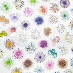50 Pcs Fireworks Scrapbook Stickers – Waterproof Clear Aesthetic Stickers - Image 2