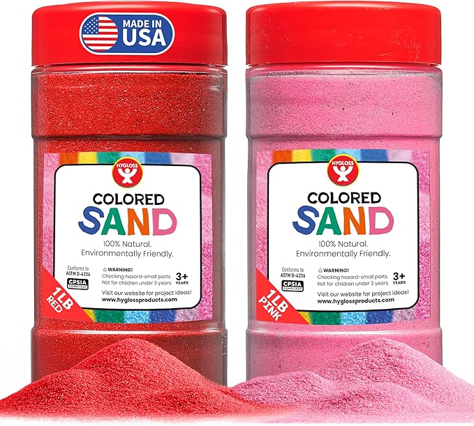 Hygloss Colored Sand for Crafts - 1 lb Bottle by HyglossProductsInc