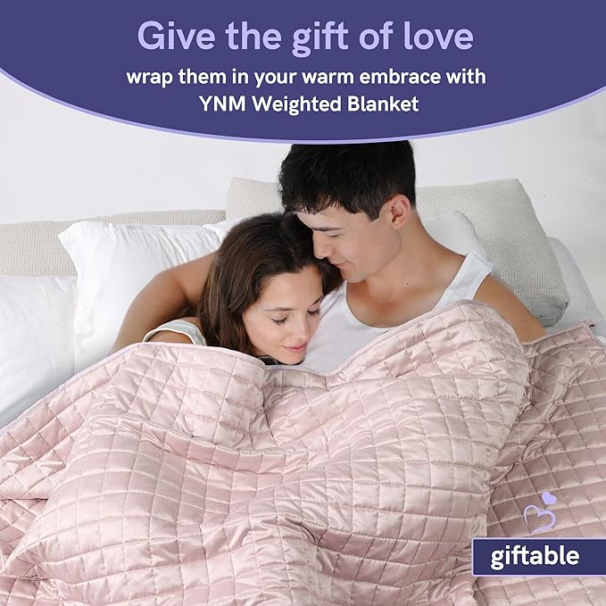 YnM Cooling Weighted Blanket for Adults, 40lbs Heavy Bed Throw Comforter - Image 7