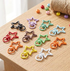 10 PCS Star Swivel Keychain Clasps, Colorful Swivel Lobster Clasp | Alloy Heavy - Image 7