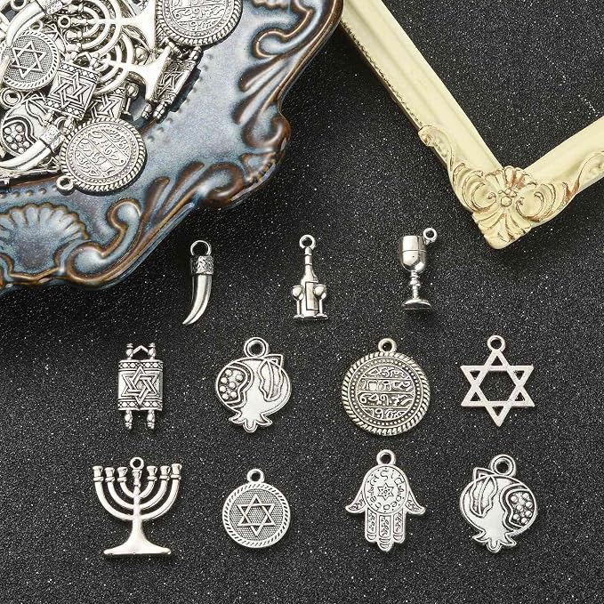 DanLingJewelry 100Pcs 10 Styles Tibetan Religion DIY Bracelet & Necklace Making - Image 4