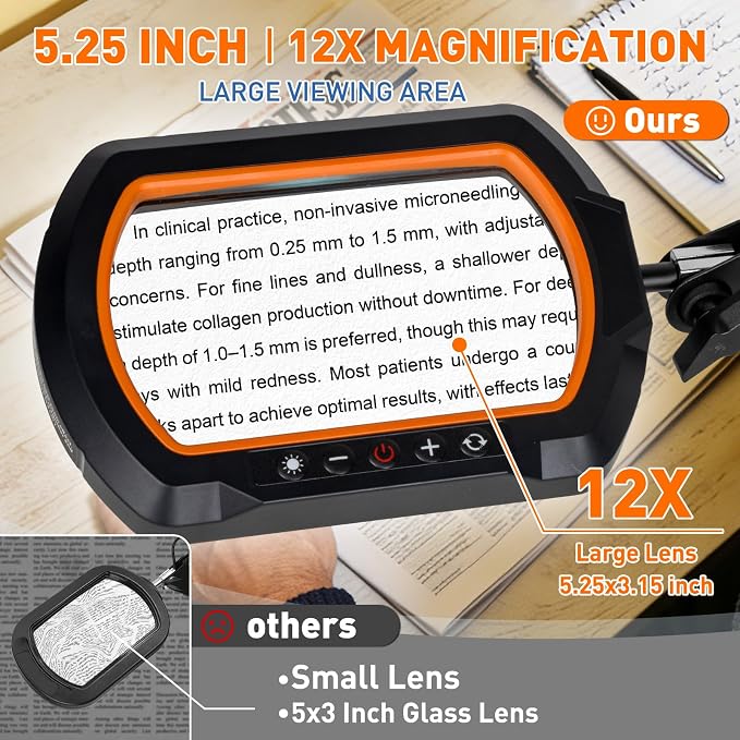 HITTI 12X Square Magnifying Glass - Image 2