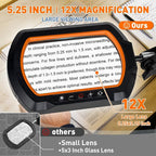 HITTI 12X Square Magnifying Glass - Image 2