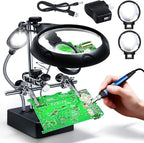 Helping Hands Magnifier Soldering Station by LXIANGN