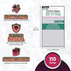 Sleeve Kings Standard Card Sleeves – 110 Count, Medium Euro Size, Compatible - Image 4