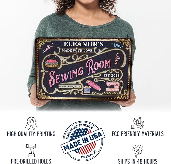 Personalized Sewing Room Sign Art Room Décor - Image 3