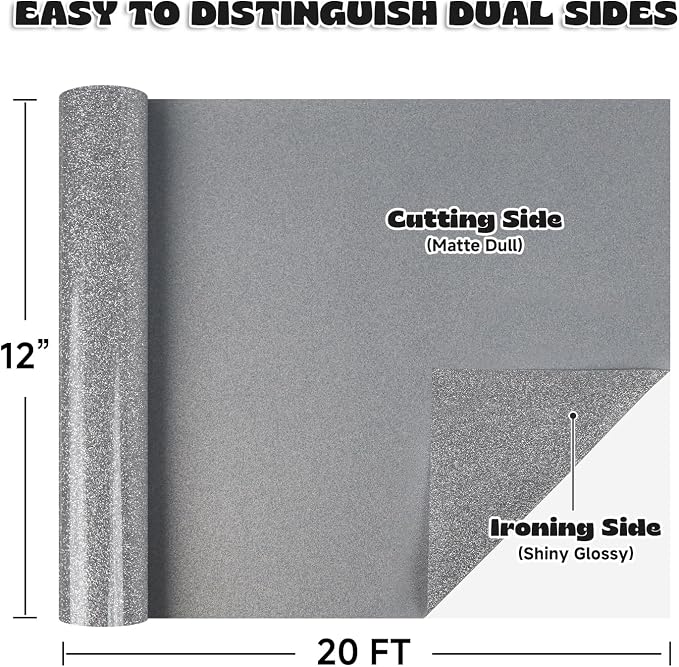 Glitter Silver HTV - Image 2