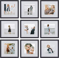 Sheffield Home 9 Piece Gallery Wall Frame Set, 12x12 in. Matted to 8x8 in. by SheffieldHome