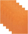 MECCANIXITY 5 Sheets Orange Shiny Foam Sheets, 8 Inch x 12 Inch Sparkle EVA by MECCANIXITY