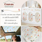 Coavas Stained Glass Window Film, Decorative Frosted Glass Window Privacy Film - Image 6