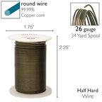 The Beadsmith Wire Elements 26-Gauge Lacquered Tarnish-Resistant Copper Wire - Image 4