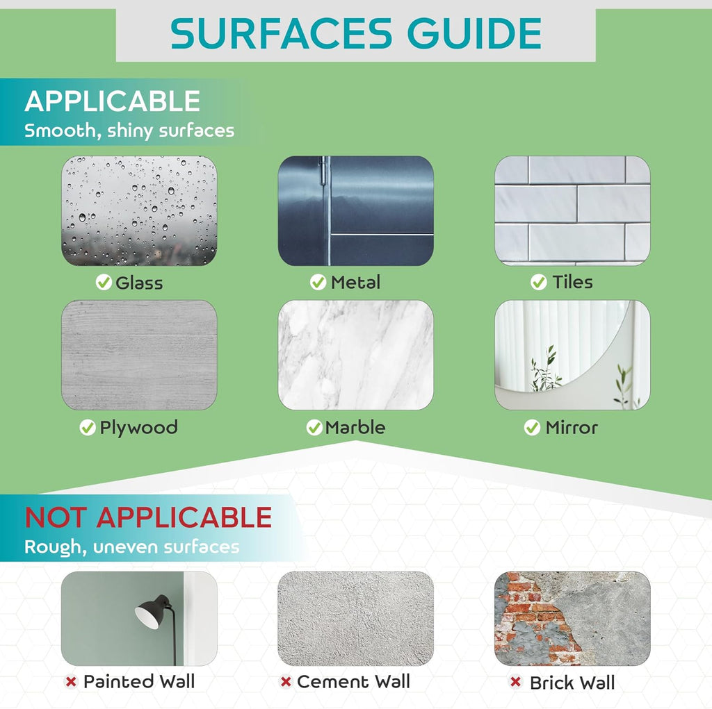 Hook LAB Self-Adhesive Shower Razor Holder, 2-Pack, Removable & Reusable Waterproof Hooks, for Towels, Bath Accessories, Kitchen & Bathroom Use - White