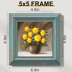Vittanly 5x5 Picture Frames Set of 2, Ornate Vintage Photo Frame - Image 3