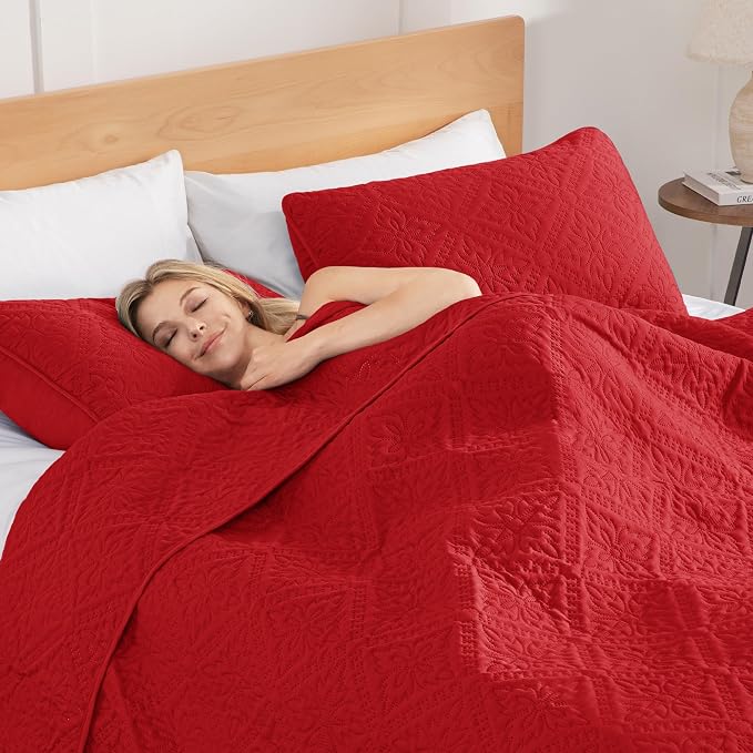 Exclusivo Mezcla California King Quilt Bedding Set, Lightweight Soft Bedspreads - Image 4