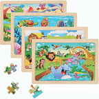 Puzzles for Kids Ages 4-6, 4 Packs 24 Piece Wooden Jigsaw Puzzle for Toddlers - Image 5