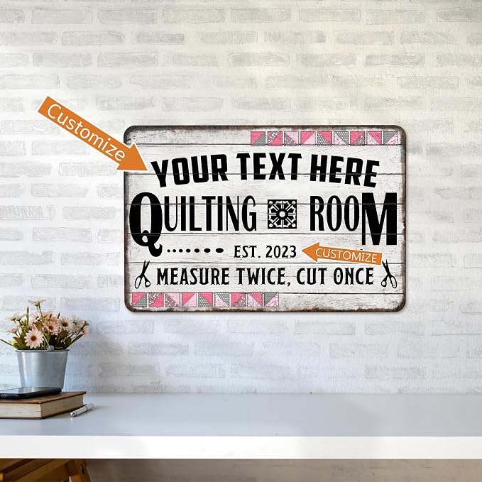 Personalized Quilting Room Sign Custom Sign Art Room Décor - Image 4