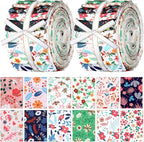 Hosuly 40 Pcs Vintage Floral Jelly Fabric by Hosuly