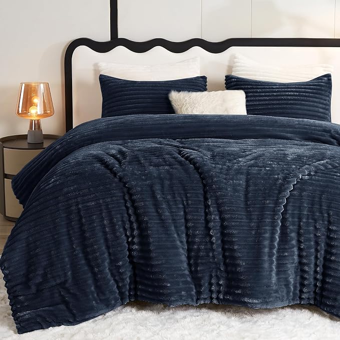 CozyLux Fluffy Queen Comforter Set by CozyLux
