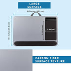 LAPGEAR Home Office Pro Lap Desk – Silver Carbon, Fits 15.6” Laptops - Image 5