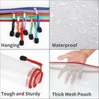 EOOUT 24pcs Mesh Zipper Pouch Bags, - Image 3