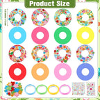 Hollowfly 48 Sets Spring Craft Kits Bulk DIY Spring Wreath Hanging Ornaments - Image 3