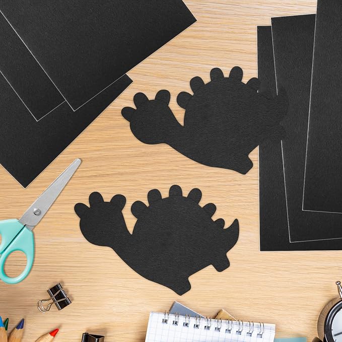 10PCS Black Self Adhesive Felt Fabric Sheets Sticky Felt Sheets - Image 6