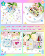FIVEIZERO 100PCS Cute Slime Charms, Kawaii Flatback Resin Charms | 50+ Unique - Image 5