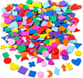 1050PCS Assorted Foam Shapes Stickers, Bulk Collage Materials | by IFKEGON