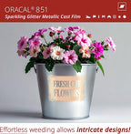 ORACAL 851 Cast Bridal Pink Lace Metallic Sparkle Glitter Craft Film Premium - Image 3