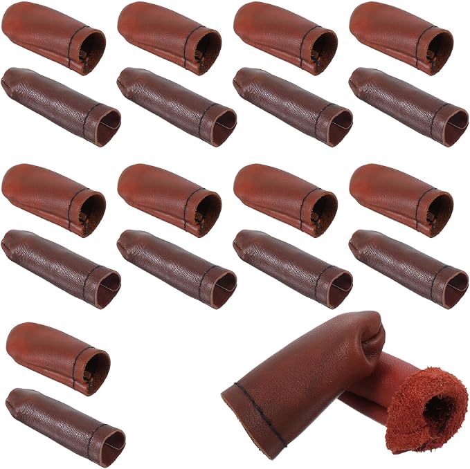 Elegaperma 10 Pairs Felting Finger Guards, Leather Finger Guards, Needle by Unknown
