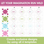Petal Quilting Templates Set of 4 - Image 4