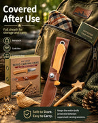 Whittling Knife for Kids, Safe Beginner Rounded Tip Wood Carving Knife for Boys - Image 7