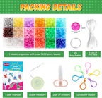 Pony Beads Kit for Keychain Making, Glow in the Dark Bead Pets for Kids - Image 6