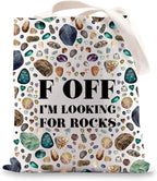 JNIAP Rock Collector Tote Bag Rock Lover Gift Geologist Gift F Off I'm Looking by JNIAP