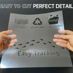 16PCS 6 Mil Blank Mylar Stencil Sheets, 12 X 12 Inch Clear Plastic Sheets - Image 3