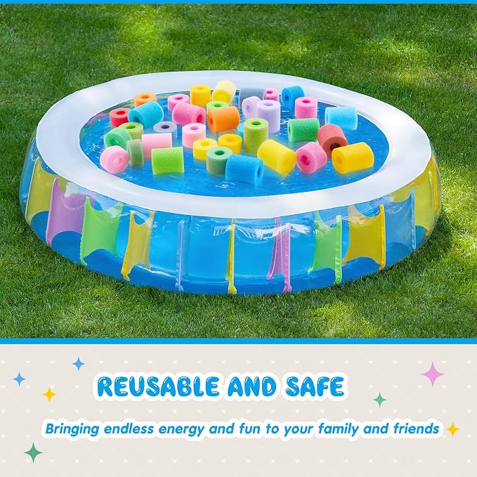 Frienda 50 Pcs Pool Noodles Bits Multicolor Craft Small Size Versatile Mixed - Image 5