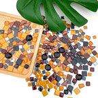 LITMIND Assorted Black Irregular Crystal Mosaic Tiles, 9oz Value Pack - Image 2