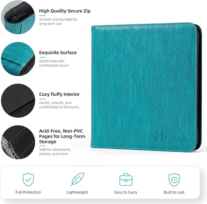 Card Binder 12 Pocket, Premium 720 Double Sided Pocket Collection Binder - Image 5