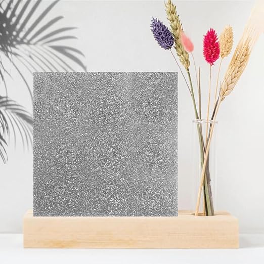 3 Pcs Glitter Silver Glossy Acrylic Sheets, 7.87 x 7.87 x 1/10 Inch Laser - Image 7