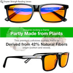 +1.0 +1.5 +2.0 +2.5 Orange Blue Light Blocking Reading Glasses - Image 2