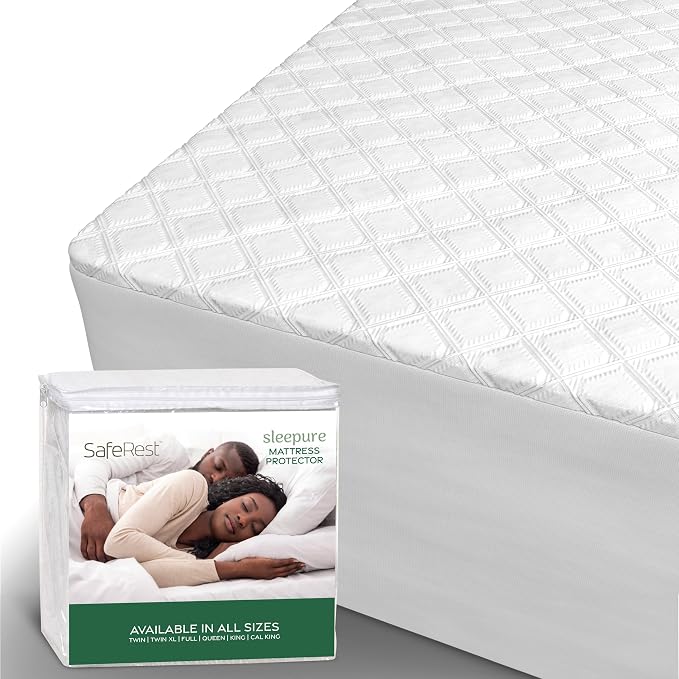 SafeRest Waterproof California King Size Mattress Protector by SafeRest