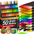 ARTISTRO Acrylic Glass Markers for Wine Glasses and Drinkware, Vibrant Dual Tip by ARTISTRO