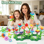 IQKidz Toddler Toys for Girls 2-4 Years Old, Flower Garden Building - Image 5