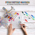 BEARUN 3D Coloring Puzzle Set, Arts and Crafts - Image 2