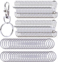 Metal Swivel Lanyard Snap Hooks and Split Key Rings Chain Hook Keychain by Livder